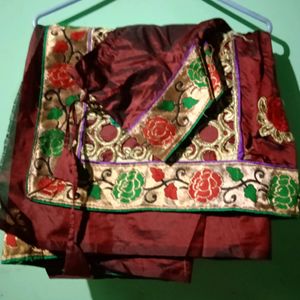 Beautiful Silk Saree With Stiched Blouse