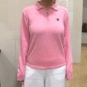 Pink Casaul Fullsleeve T Shirt Winter Wear