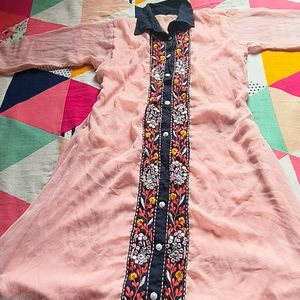 A-line Kurti With Beautiful Design