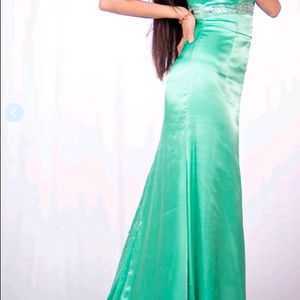 Trail Long Dress Gown Rhinestone Urbanic