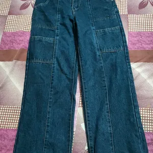 Women High waistWide Leg Flared Jeans