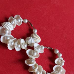 Sea Shell Hoops