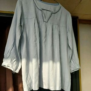 Sky Blue Tunic Top