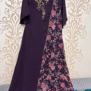 Purple Kurta Set