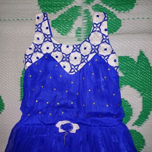 Net Gown Navy Blue Color For Small Size