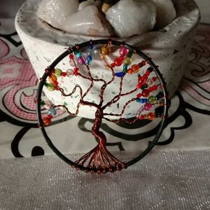 Colorful Tree Of Life Copper Wire Art