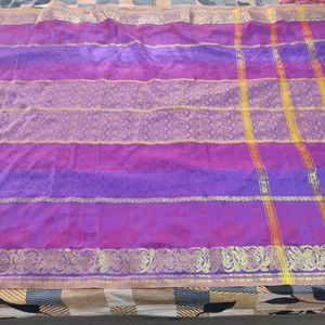 Purple Silk Saree