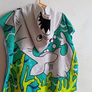 Shark Open Towel For Kids Boy