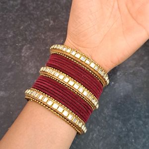 Beautiful metal bangle wedding chooda