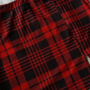 Shein Black Checked Skirt