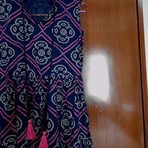 Printed Mid Length Dress
