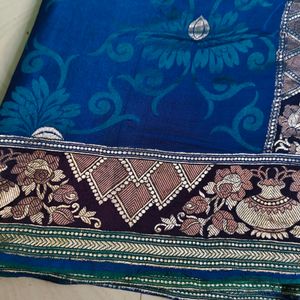 Pure Silver Zari Saree