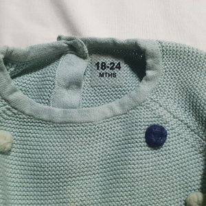 Imported Baby Girl Sweater.  Size 18 To 24 Months.