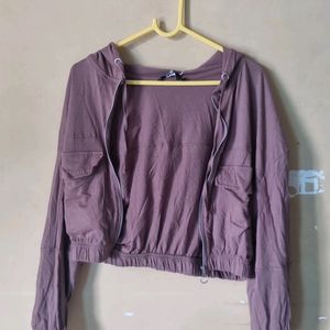 Brown Crop Jacket