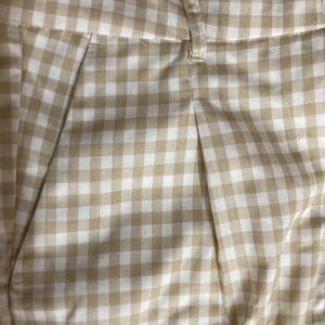 Stretchable Formal Pleated Checkered Trousers