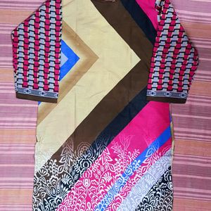 Multi Colour Cotton Kurti