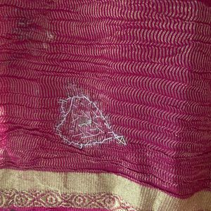 Saree Georgette Rose Color