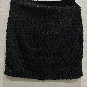 Black Shimmery Skirt