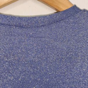 Trendy New Shinny Blue Top For Women