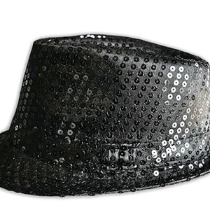 Sequin Black Cap