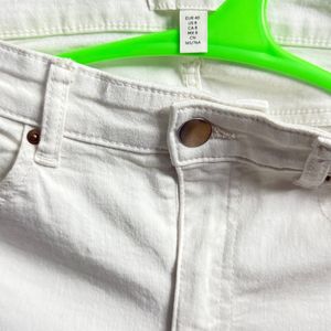 H&M White Denim Euro 38