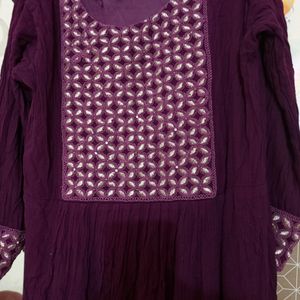 Purple🟣 Colour Kurtha