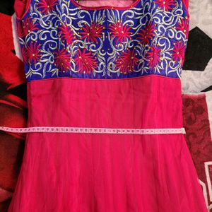 Pink Dress Full Anarakali