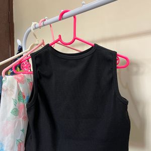 Black Halter Tank Top