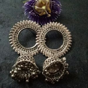 Oxidized Earrings.