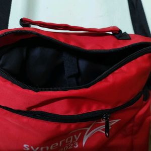 Red Color Unisex Sling Bag