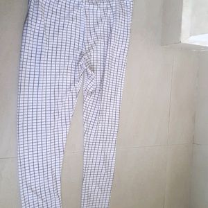 Black And White Checked Pants