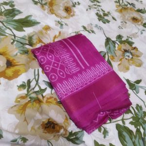 Pink Mugulu Design Saree