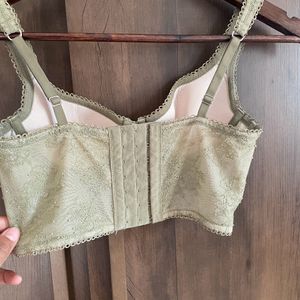 Olive Green Colour Bralette