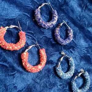 Ring Glitter Earrings