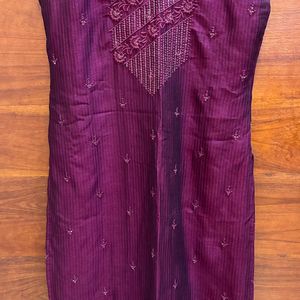 Beautiful Purple Anarkali Kurta For Sale