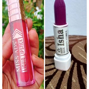 MISS ADS,LiquidLipstick & ISHA Ultra CreamLipstock