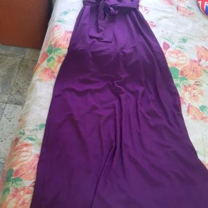 Beautiful Purple Gown Style Dress