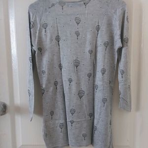 ALLEN SOLLY GREY 3/4th SLEEVES TOP