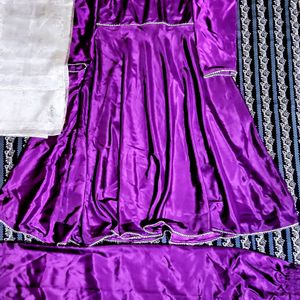 Purple Suits Set With Dupatta