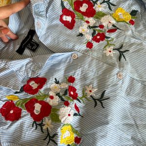 Floral Long Shirt