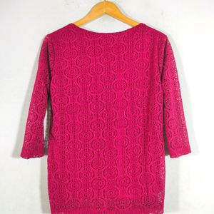 Maroon Lace Tops (Women's)