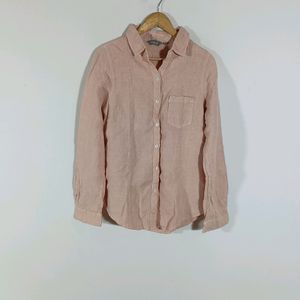 Peach Plain Casual Shirt (Women)