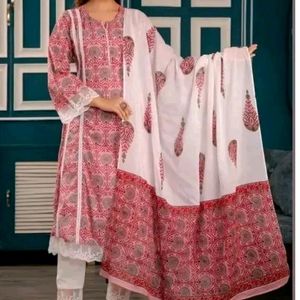 Partywear kurta ,plazoo& dupatta