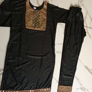 Black Kurta Traoger