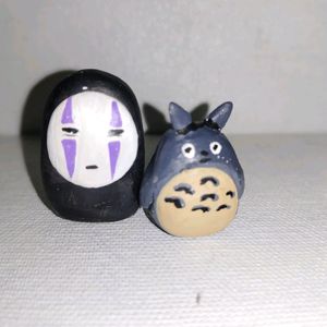 Totoro And No Face Men Frm Ghibli Studio