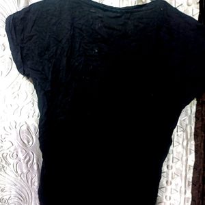 Party Wear Black Crop Top With Sequence Work