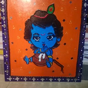 Krishna Ji Mdf Painting