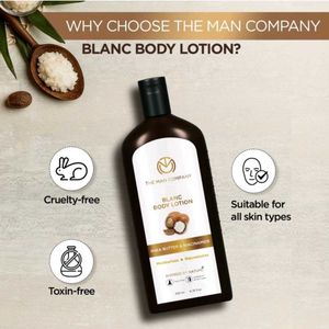 Blanc Body Lotion - The Man Company In Sealed Pack