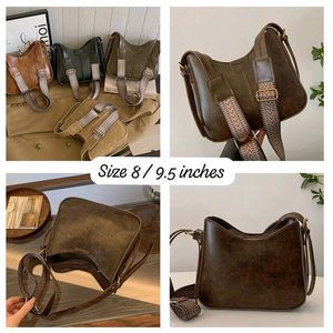 Leather-Look Broad Belt Sling Bag