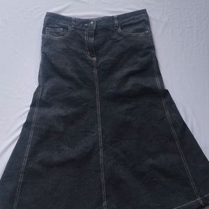 Denim Flared Mermaid Skirt